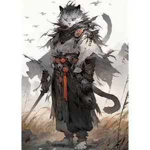 Warrior Cat. Wall Poster, Gift For Friend, Animals Poster, Chrismast,  Birthday Gift, Father's Day. Decor