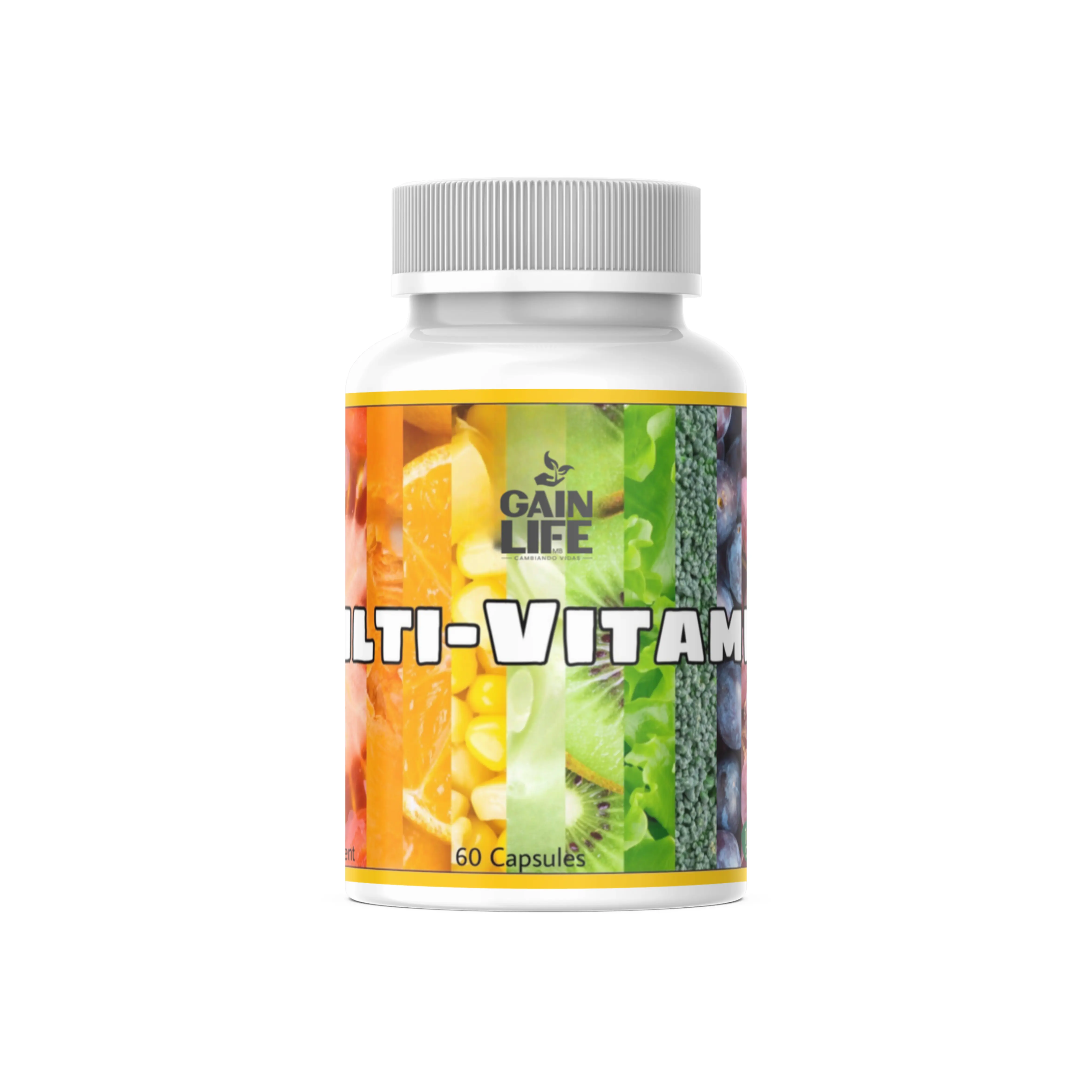 Gain Life Multivitamin Vitamin Dietary Supplement 60 Capsules
