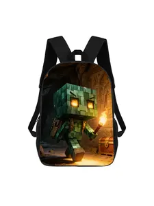 Casual Patterned Backpack: a Versatile Bag Suitable for Both Men And Women - Lightweight, with a Zipper Design, Adjustable Shoulder Straps, Vibrant Print Colors, And a Easy Multifunctional Travel Backpack