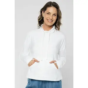 Women's Solana Mock Neck Pullover | White