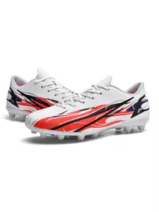 1 Pair Unisex Graffiti Firm Ground Soccer Cleats | Competitive Style | Durable Synthetic Upper + TPU Studs | For Natural Grass Training / Adult Leagues / Amateur Matches