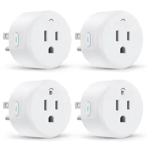 Plug,  Home WiFi Outlet Works with Alexa &  Home,  Socket with Remote Control & Timer Function, 2.4GHz WiFi Only, 4 Packs