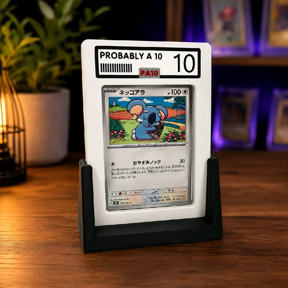 PA10 RawGuard Magnetic Top Loader Guard - Trading Card Display & Gift for Pokemon, Sports Cards (Probably a 10 Rating Display)