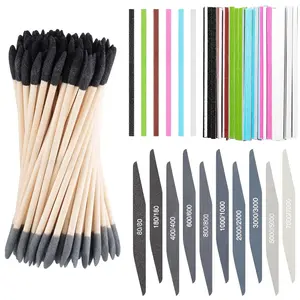 70 count Sanding Sticks Set for Plastic Models Includes 30 Double-end Matchsticks, 10 Polishing Sticks & 30 Sanding Twigs DIY Model Building,  Printing,  Tools(Double Angle)
