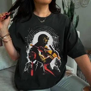 Retro Daredevil Silhouette TShirt, Born Again Movie Tee, Hero Shirt, Gift For Movie Fans, Unisex Cotton Fit Crewneck Shirt