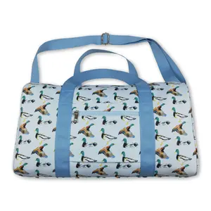 Duck printed duffel bag adult shoulder travel bag
