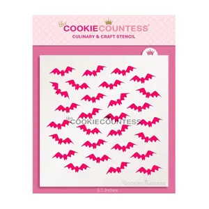 Fluttering Bats Stencil