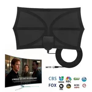 4K Full HD TV Antenna Indoor,with Amplifier Signal Booster, Smart IC chip for Local Channels Supports,Easy to install