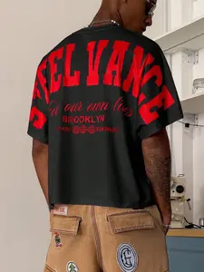 Men's Batwing Sleeve Round Neck T-Shirt, Casual Long Top, Plain Pattern, Streetwear, Gift for Boyfriend, Couples' Fashion