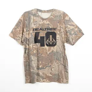 Realtree 40th Anniversary Jersey Tri-Blend Camo Shirt | Realtree Advantage Classic, Realtree Shirt For Men, Hunting 3D Shirt, Deer Hunting Tee, Camo Pattern Men Shirt