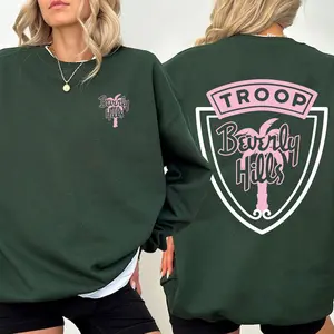 Vintage 80s Troops Beverly Hills Movie Double Sided Tee, Gift For Summer Vacation Hoodie Sweatshirts