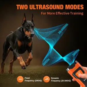 Walks Used to Be a Nightmare Not Anymore Dog BarkDeterrent Rechargeable Sonic Repeller 25KHz Safe Frequency Transmitter Anti-Bark Device for Pet Owners