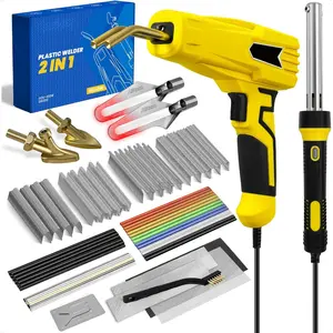 Plastic Welder,Plastic Welding Kit 3 in 1,Plastic Repair Welder Kit,1000pcs Plastic Welding Staples,Plastic Welding Rods Kit,Repair for Most Thermoset Plastics