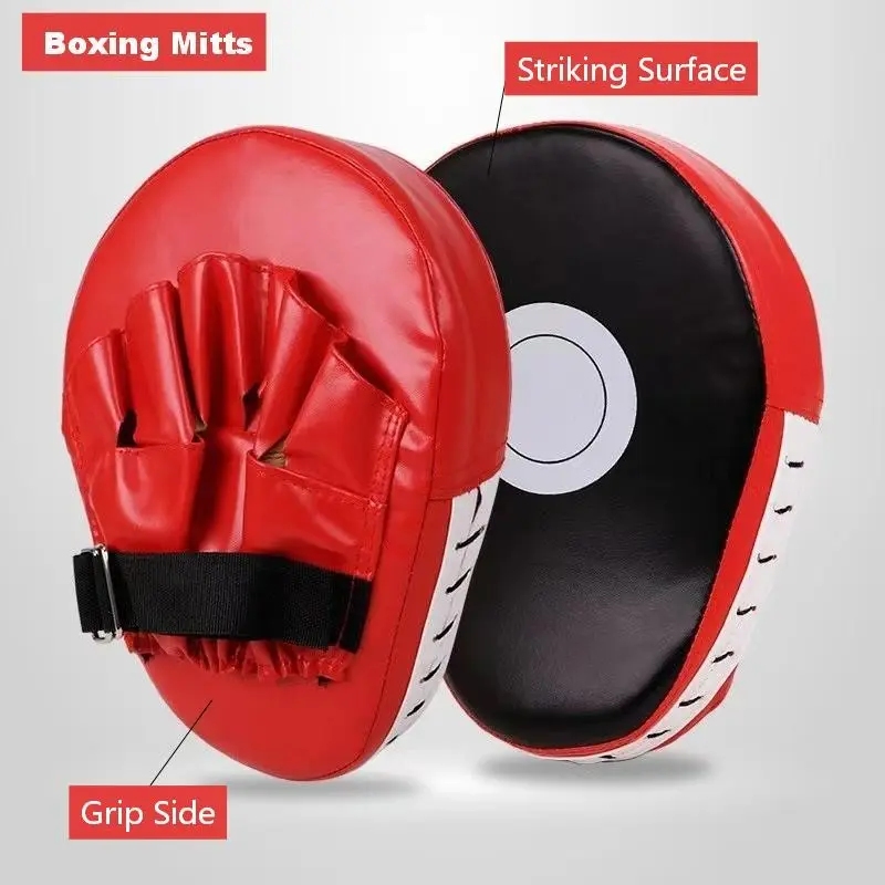 Premium PU Curved Focus Mitts  – Durable & Comfortable Martial Arts Training Equipment for Taekwondo, Sanda & Muay Thai