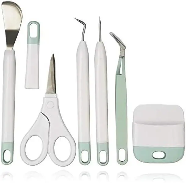 6Pcs Craft Vinyl Weeding Tools Set for Cricut Silhouette Siser Oracal 631 651 751 Vinyl - Cutting and Trimming Tools