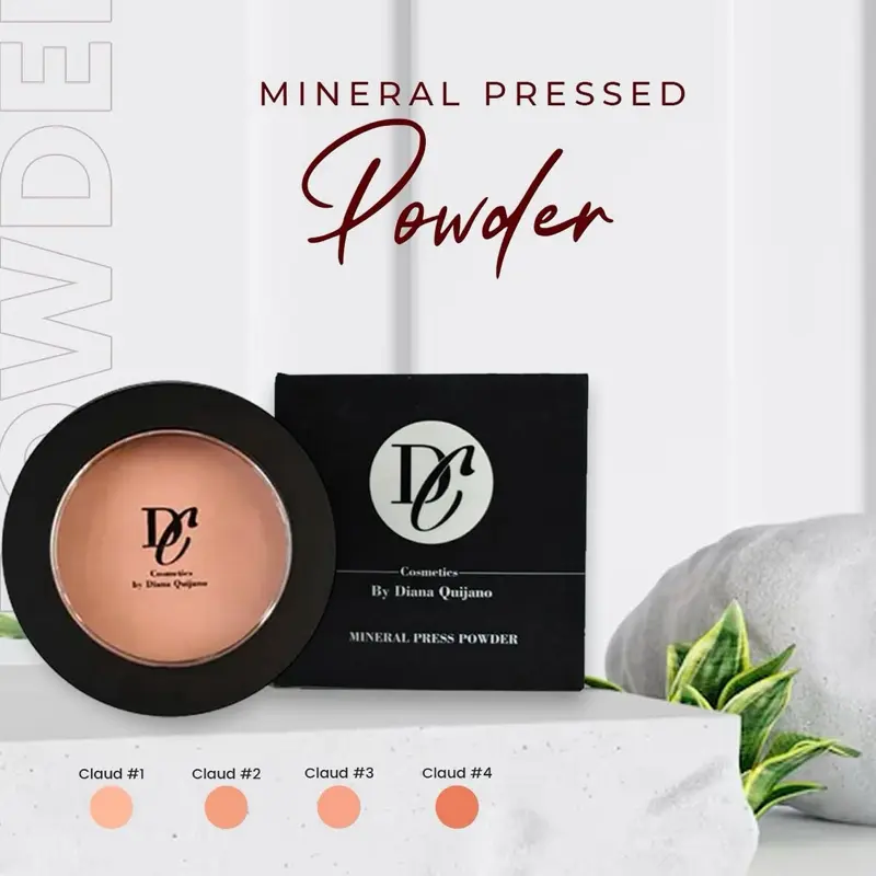 Mineral Pressed Powder SPF 50, Matte Finish, Color #1-4, 15g Compact Powder Uv
