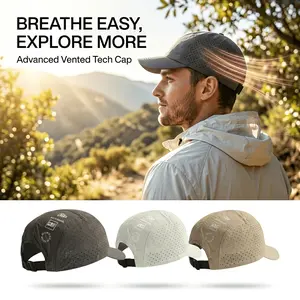 Men's Outdoor Summer Breathable Quick-Dry Cap, Lightweight Mesh Baseball Hat, Adjustable Hat for Men and Women, Ideal for Sports and Hiking