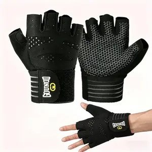 Workout gloves are unisex, with thickened non-slip padding on the palms, suitable for strength training, yoga, home fitness, breathable outdoor cycling and weightlifting gloves
