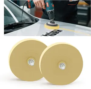 2 count  Decal Remover Eraser Wheel, 4 Inch Rubber Adhesive Tire Emblem Removing with Drill Adapter for Pinstripes Graphics, Auto Clean Tool Accessories, Universal Fit