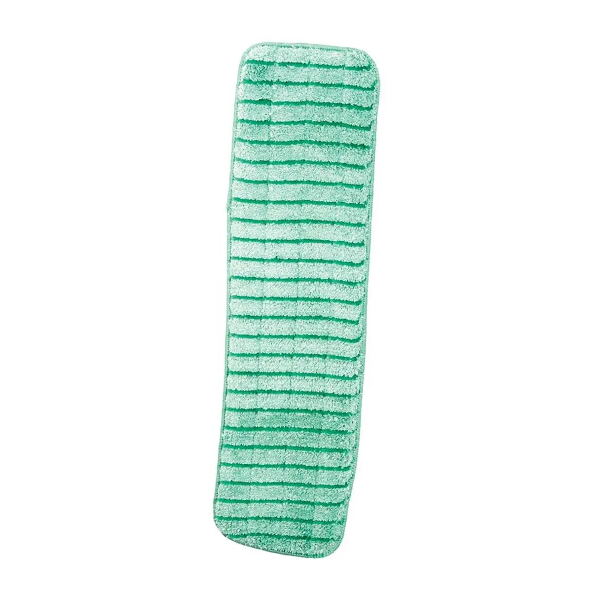 212 MAIN Traditional Bacteria-Resistant Water-Absorbent Microfiber Flat Wet Mop Pad, 18x5 in Green Washable Polypropylene Home Cleaning Tool Accessory