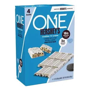ONE x Hershey Cookies n Creme Protein Bar, 18g Protein, 4 Count