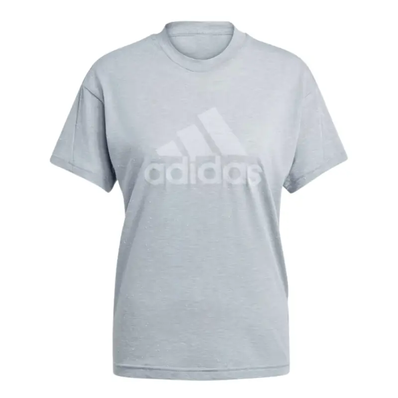 Women's adidas Future Icons Winners 3.0 Ribbed Short-Sleeve Tee - Viscose-Cotton Recycled Blend, Round Neck, Regular Comfortable Fit, Athlete Pride Athletic Look Casual Tops, Jersey, Regular Fit