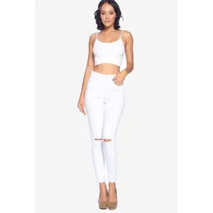 Ripped Denim Skinny Jeans
