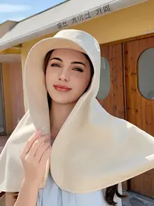 Women's Ultra Large Sun Hat, Sunscreen Leisure Hat, Breathable Lightweight, Wide Brim, Ultimate Face Neck Ear Protection, Waterproof Polyester Fiber, Hiking Travel Beach