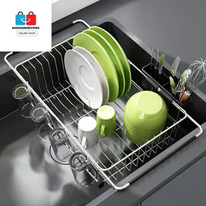 Dish Drying Rack in Sink - Expandable Stainless Steel Dish Drainers for Kitchen Counter, Dish Dryer Rack for inside Sink, over the Sink Dish Racks  No Brand