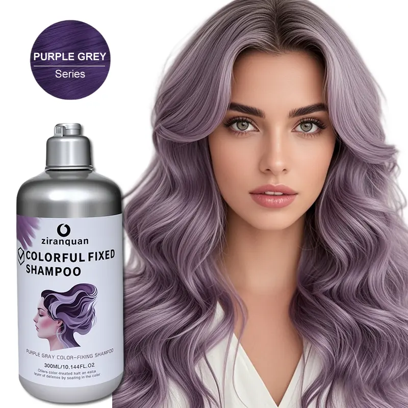Preserving Shampoo | Specifically Formulated for Color-Treated Hair | Ideal for Purple Tones and Light-Colored Hair | Unisex | Professional Salon & Home Use | 300ml | Fragrant Scent | Botanical Formula | Long-Lasting Color Lock purple hair dye
