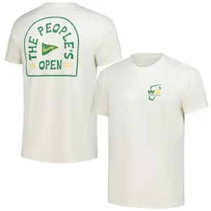 WM Phoenix Open T-Shirt, The People’s Open Breezy Back Design, Green and Yellow Retro Golf Graphic Tee, Soft Cotton Blend Shirt, Casual Tournament Apparel for Men and Women, Golf Fan Gift