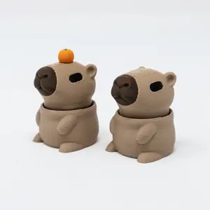 Capybara Clicker | Fidget | Decor | Orange | Keychain | Cute | Animal Clicker