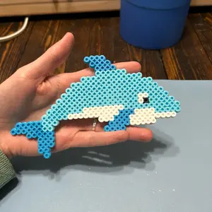 Dolphin perler bead sprite