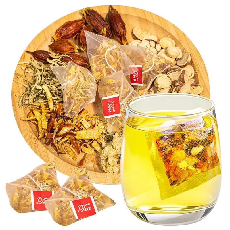 20 Tea Bags Chicory and Gardenia Herbal Tea Ready to Eat Convenient | Orange Peel & Chrysanthemum – Cool Relief from Heat| Natural Ingredients Brewed Herbal tea Cleanse