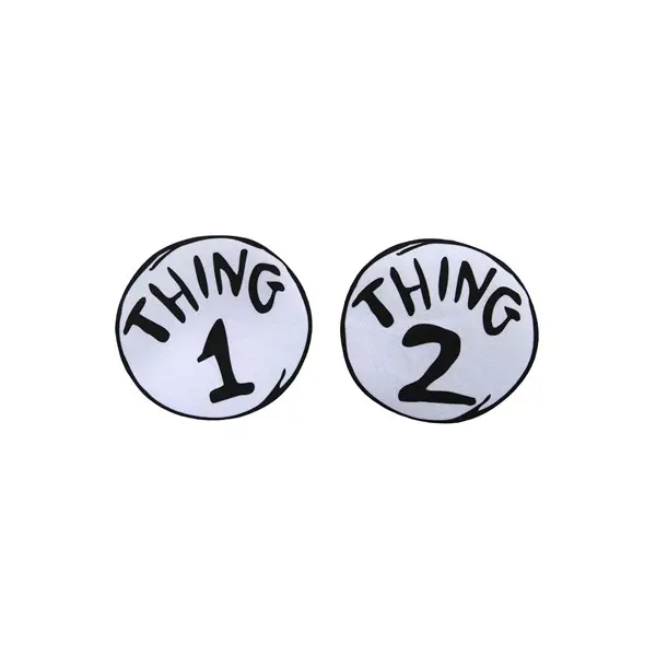 Thing 1 & 2 Large Patches Set The Cat in the Hat