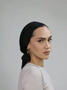 Women's Breathable Jersey Hijab Cap, Elastic Sweat-Absorbing Design, Non-Slip Multifunctional Sports Headscarf, Workout Hijab, Turban Hijab, Suitable for Various Occasions