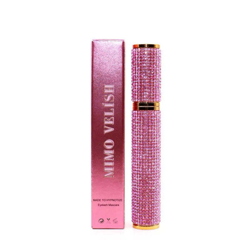 Mimo Velish The Mascara - Made To Hypnotize Eyelash Mascara with Pink Bling Design and Packaging