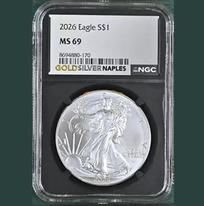 1 oz. 2026 Eagle S$1 MS69 - Graded Coin