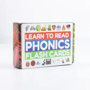 Learn to Read Phonics Flash Cards, Vocabulary Flashcards, English Alphabet Word Learning Tool, Perfect Birthday Festival Gift, Educational Toy for Kids