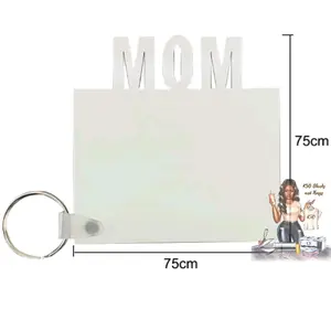 Sublimation Blank Mom Keychain