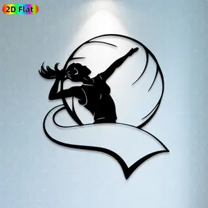 1pc Dancing Figure Metal Wall Art,Dynamic Dancing Statue Mural, Ideal Gift for New Year, Easter, Dance Decor Enthusiasts, Rust-Resistant Metal Wall Decor Wall Sculptures, Unique Artistic Wall Decor for Dance Enthusiasts