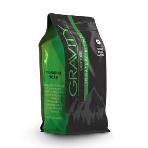 GRAVITY COFFEE Signature Blend Medium Roast Whole Bean Coffee with Rich Arabica Beans from Brazil & Guatemala Balanced with Chocolate and Hazelnut Flavors