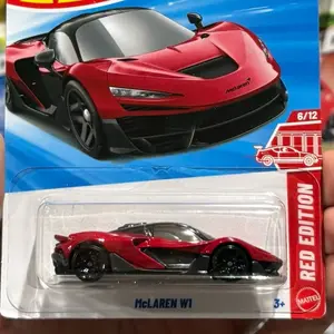 Red edition McLaren W1 diecast car 1:64 scale