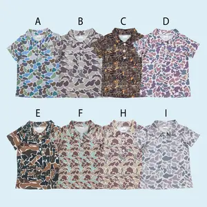 Kids boy camouflage  summer polo shirt