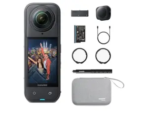 Insta360 X5 Essentials Bundle - Waterproof 8K 360° Action Camera, Leading Low Light, Invisible Selfie Stick Effect, Rugged and Replaceable Lens, 3-Hour Battery, Built-in Wind Guard, Stabilization