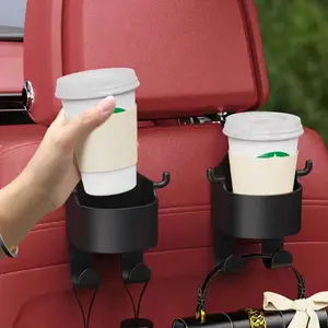 Car Seat Back Cup Holder Hook, 2 Counts Multifunctional Car Seat Back Hanging Hook, Universal Car Interior Accessories for Car Stowing & Tidying, Automotive