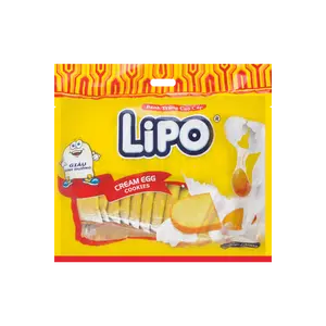 LIPO Crispy Breadsticks Vietnamese Snack - Creamy Original Flavor 300g, Crunchy Baked Biscuits for Tea Time & Snacking
