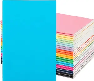 24 Pack Colorful Lined Notebooks for Writing, Journals Bulk, A5 Composition Books, 8.3x5.5 Inch, 60 Pages, 30 Sheets Sketchbooks for Office School Travel Supplies (Lined-24 pack, 12 Colors)