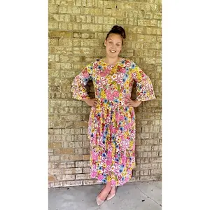 Ceann Floral Ruffle Dress