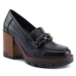 Patrizia by Spring Step Lug Stacked Heel Loafer- Dajah Patrizia by Spring Step Lug Stacked Heel Loafer- Dajah